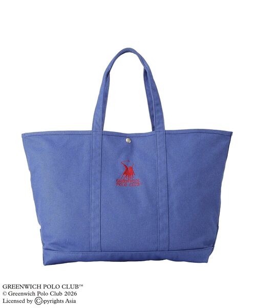 GREENWICH POLO CLUB(グリニッジポロクラブ)の「GREENWICH POLO CLUB(TM) トート(トートバッグ・レディース・ネイビー/イエロー/ホワイト系その他2・FREE)」の5枚目の写真