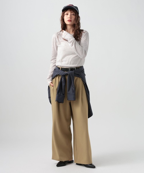 BAYFLOW(ベイフロー)の「メルティフィールタックパンツ(その他パンツ・レディース・ブラック/グレー/ブラウン・MEDIUM/SMALL)」の22枚目の写真