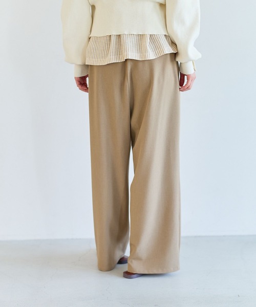 BAYFLOW（ベイフロー）の「メルティフィールタックパンツ（その他パンツ・レディース・ブラック/グレー/ブラウン・MEDIUM/SMALL）」の5枚目の写真