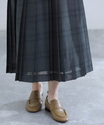 IENA | シアーチェックプリーツスカート(スカート)