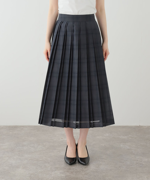 IENA（イエナ）の「シアーチェックプリーツスカート（スカート・レディース・グレー・38/36）」の16枚目の写真
