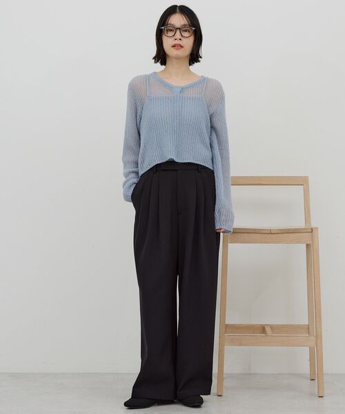 AMERICAN HOLIC(アメリカンホリック)の「【整履き】ニットローファー(ローファー・レディース・ブラック/アイボリー・S/M/L)」の5枚目の写真