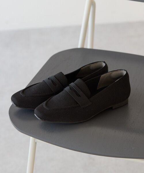 AMERICAN HOLIC(アメリカンホリック)の「【整履き】ニットローファー(ローファー・レディース・ブラック/アイボリー・S/M/L)」の4枚目の写真