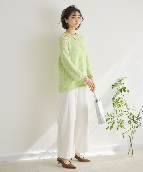 KATHARINE ROSS（キャサリンロス）の「【PILLINI/ピリーニ】【COOL/UV】ワイドパンツ（その他パンツ・レディース・ホワイト/ネイビー/カーキ・FREE）」の6枚目の写真