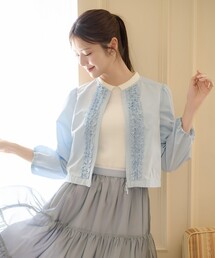 TOCCA（トッカ）の「SWEET FRILL JACKET ジャケット（ノーカラージャケット）」