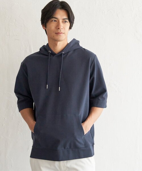 ikka(イッカ)の「【雑誌MonoMax4月号掲載】GOKU楽冷感2WAYパーカ「小泉孝太郎さん着用モデル」(Tシャツ/カットソー・メンズ・グリーン/ホワイト/グレー/チャコール/ネイビー・S/XL/L/M)」の18枚目の写真