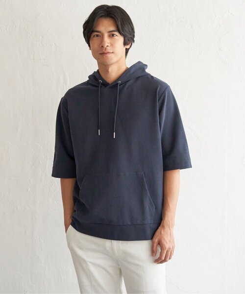 ikka(イッカ)の「【雑誌MonoMax4月号掲載】GOKU楽冷感2WAYパーカ「小泉孝太郎さん着用モデル」(Tシャツ/カットソー・メンズ・グリーン/ホワイト/グレー/チャコール/ネイビー・S/XL/L/M)」の19枚目の写真