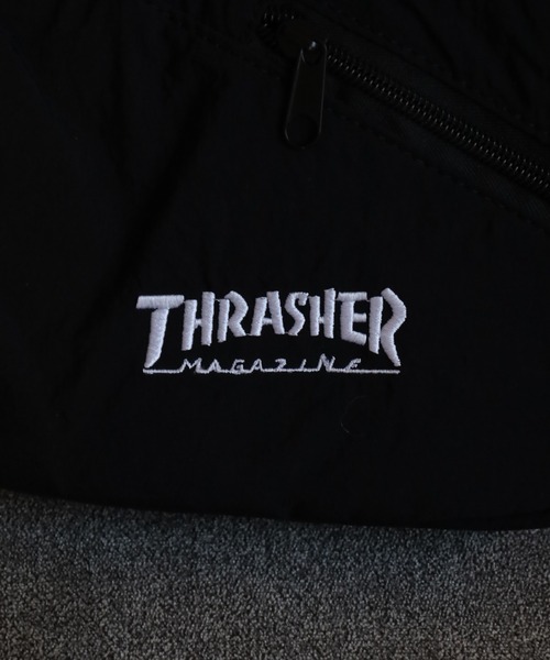 THRASHER(スラッシャー)の「THRASHER BACKSLASH SHOULDER ショルダーバッグ(ショルダーバッグ・メンズ・ブラック×ホワイト/ブラック系・FREE)」の6枚目の写真