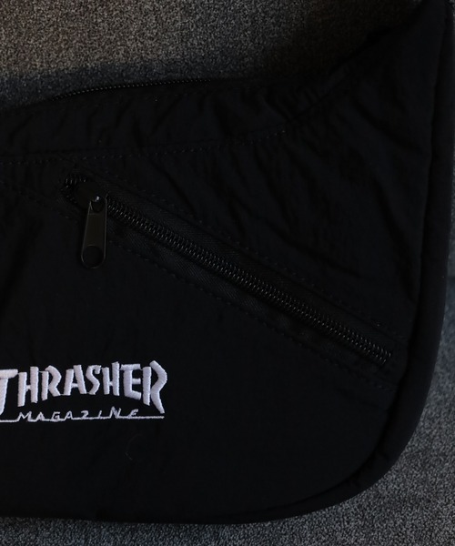 THRASHER(スラッシャー)の「THRASHER BACKSLASH SHOULDER ショルダーバッグ(ショルダーバッグ・メンズ・ブラック×ホワイト/ブラック系・FREE)」の7枚目の写真