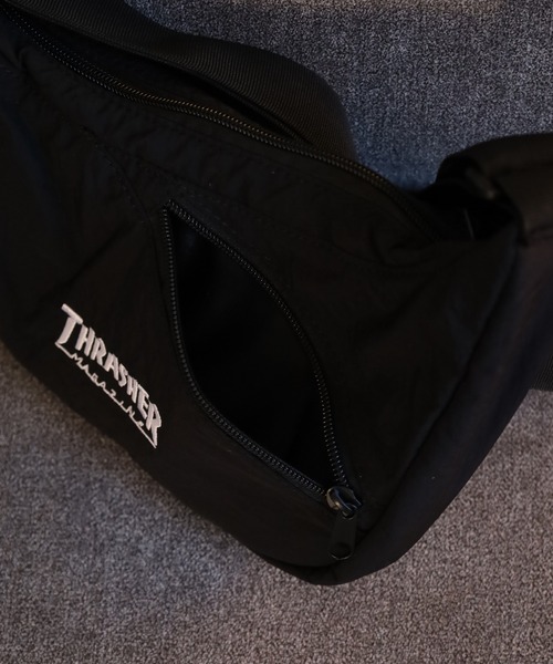 THRASHER(スラッシャー)の「THRASHER BACKSLASH SHOULDER ショルダーバッグ(ショルダーバッグ・メンズ・ブラック×ホワイト/ブラック系・FREE)」の10枚目の写真