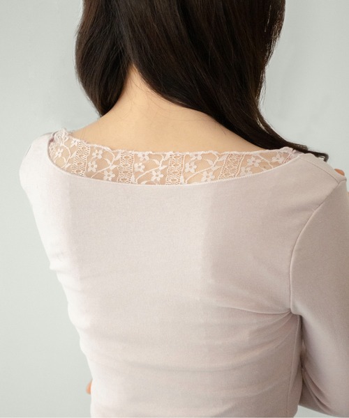 on:nue（オンニュ）の「【on:nue】[着用動画あり！] ねじれカットアウトレイヤードトップス（Tシャツ/カットソー・レディース・ライトブルー/スモークピンク/ベージュ・FREE）」の21枚目の写真