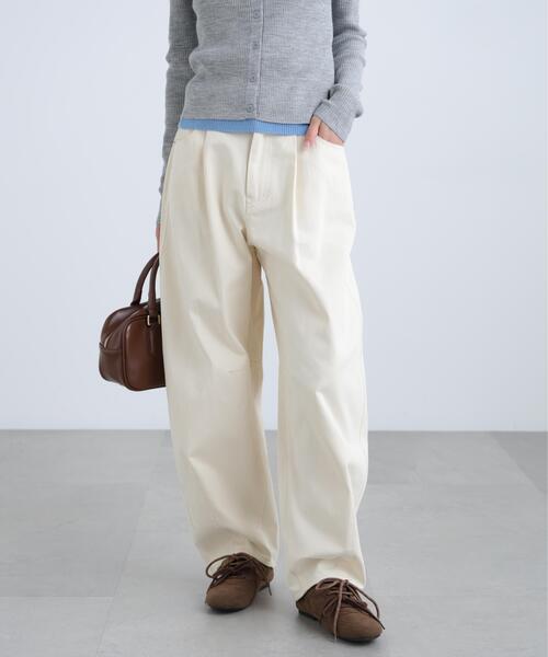 FREE'S MART（フリーズマート）の「◆ウォッシュドチノカーブパンツ（その他パンツ・レディース・ベージュ/ホワイト・X-SMALL/MEDIUM/SMALL）」の4枚目の写真