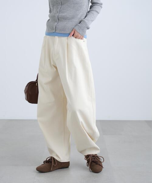 FREE'S MART（フリーズマート）の「◆ウォッシュドチノカーブパンツ（その他パンツ・レディース・ベージュ/ホワイト・X-SMALL/MEDIUM/SMALL）」の6枚目の写真