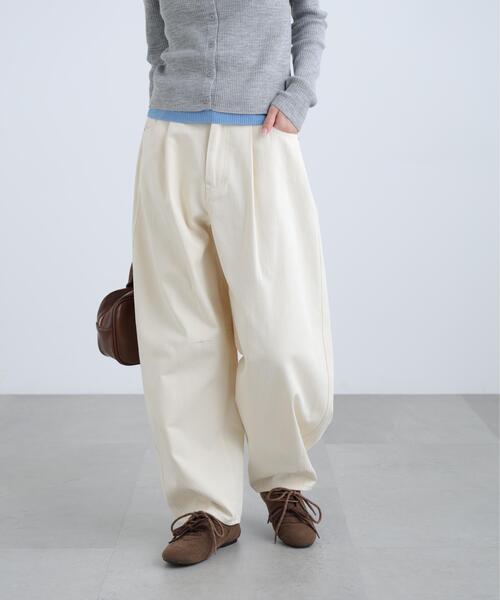 FREE'S MART（フリーズマート）の「◆ウォッシュドチノカーブパンツ（その他パンツ・レディース・ベージュ/ホワイト・X-SMALL/MEDIUM/SMALL）」の8枚目の写真