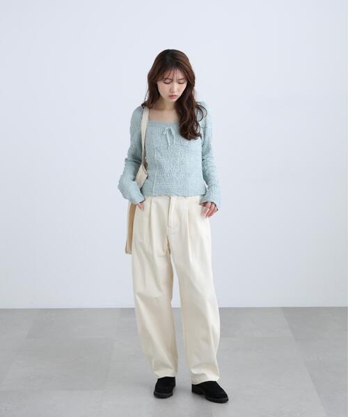 FREE'S MART（フリーズマート）の「◆ウォッシュドチノカーブパンツ（その他パンツ・レディース・ベージュ/ホワイト・X-SMALL/MEDIUM/SMALL）」の12枚目の写真