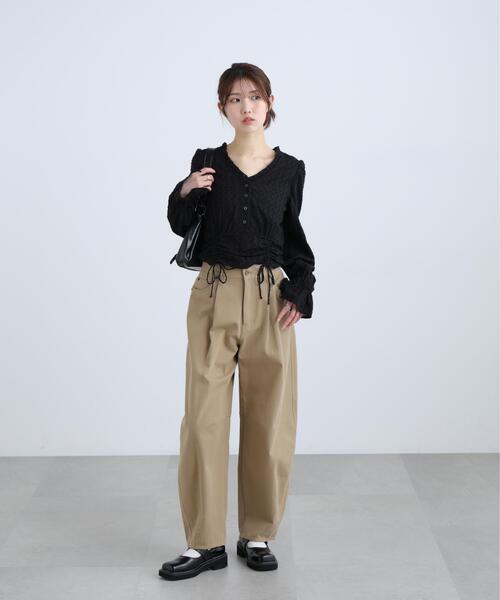 FREE'S MART(フリーズマート)の「◆ウォッシュドチノカーブパンツ(その他パンツ・レディース・ベージュ/ホワイト・X-SMALL/MEDIUM/SMALL)」の5枚目の写真