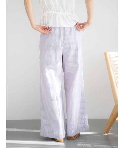 Ungrid（アングリッド）の「カットオフデザインストライプラフパンツ（その他パンツ・レディース・パープル/ブルー・FREE）」の13枚目の写真