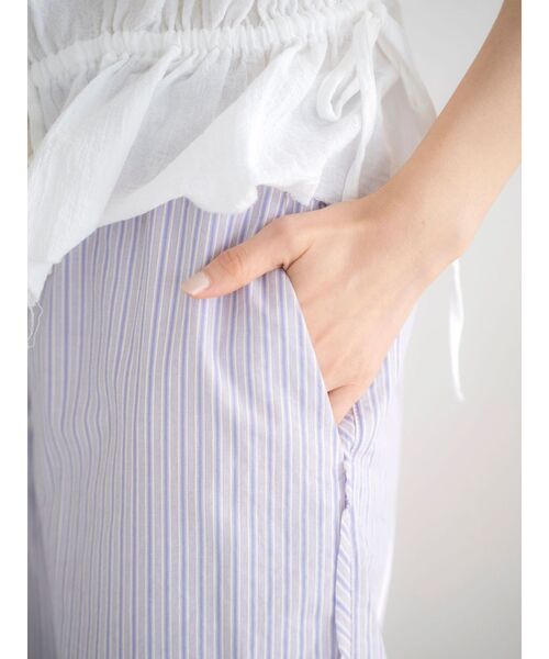 Ungrid（アングリッド）の「カットオフデザインストライプラフパンツ（その他パンツ・レディース・パープル/ブルー・FREE）」の14枚目の写真