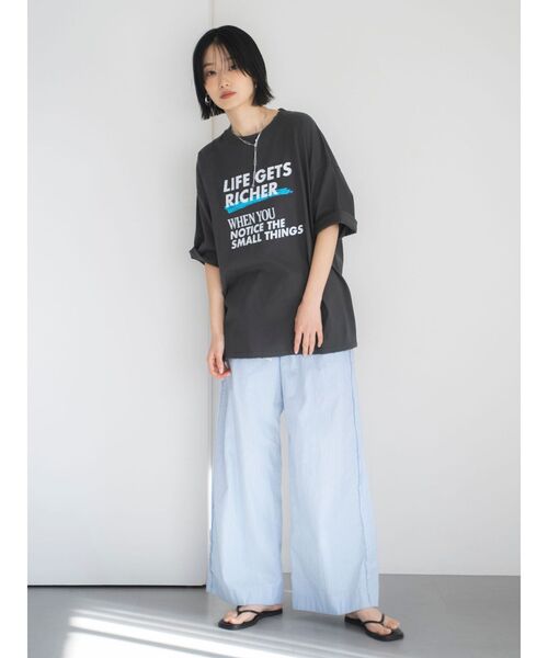 Ungrid（アングリッド）の「カットオフデザインストライプラフパンツ（その他パンツ・レディース・パープル/ブルー・FREE）」の21枚目の写真