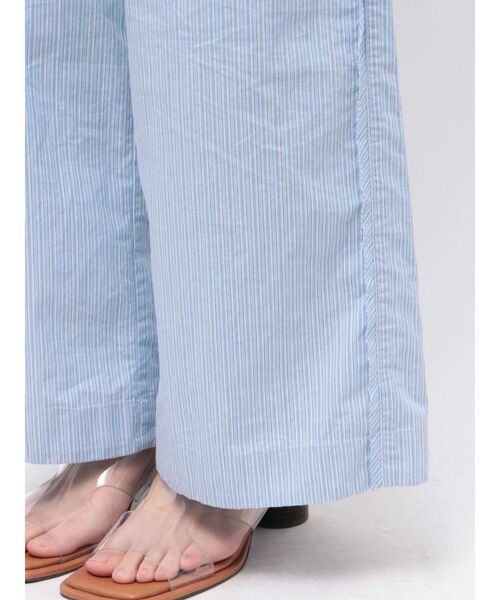 Ungrid（アングリッド）の「カットオフデザインストライプラフパンツ（その他パンツ・レディース・パープル/ブルー・FREE）」の3枚目の写真