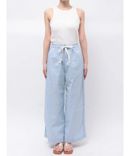 Ungrid（アングリッド）の「カットオフデザインストライプラフパンツ（その他パンツ・レディース・パープル/ブルー・FREE）」の5枚目の写真