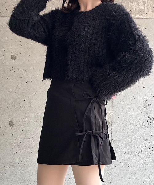 etta（エタ）の「ダブルリボンミニスカート（スカート・レディース・ブラック・SMALL/MEDIUM）」の9枚目の写真