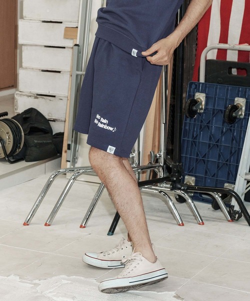 No Rain No Rainbow(ノーレインノーレインボー)の「mp14819-logo printed sweat shorts スウェットショートパンツ(NR26S-16)(その他パンツ・メンズ・ブラック/インディゴブルー/アッシュ・L/M/XL/S)」の18枚目の写真
