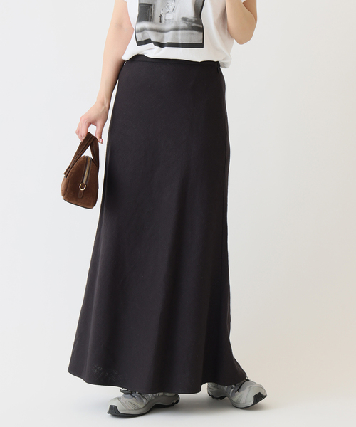 JOURNAL STANDARD(ジャーナルスタンダード)の「ラミーコットンツイルスカート(スカート・レディース・ブラック系その他/ホワイト×ホワイト・FREE)」の1枚目の写真