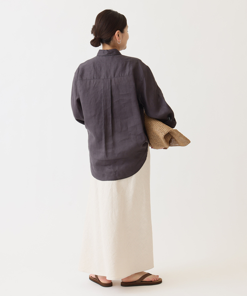 JOURNAL STANDARD(ジャーナルスタンダード)の「ラミーコットンツイルスカート(スカート・レディース・ブラック系その他/ホワイト×ホワイト・FREE)」の10枚目の写真