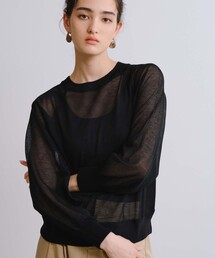 BIANCA（ビアンカ）の「【デイリーユース】スウェットライクシアーニット（ニット/セーター）」