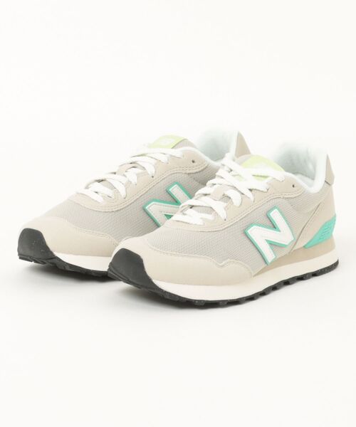 NEW BALANCE(ニューバランス)の「【New Balance】ニューバランス W515 24O/8CS(スニーカー・レディース・ライトベージュ/グレー×サックスブルー・24.5cm/24.0cm/23.5cm/23.0cm/22.5cm/25.0cm)」の1枚目の写真