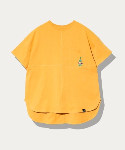 go slow caravan(ゴースローキャラバン)の「USA/C ラウンドヘムTEE W(Tシャツ/カットソー・レディース・ブラック/グリーン/イエロー/ホワイト・FREE)」の4枚目の写真