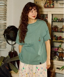 USA/C ラウンドヘムTEE W