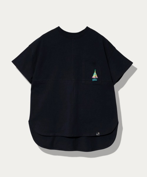 go slow caravan(ゴースローキャラバン)の「USA/C ラウンドヘムTEE W(Tシャツ/カットソー・レディース・ブラック/グリーン/イエロー/ホワイト・FREE)」の3枚目の写真