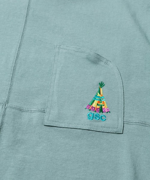 go slow caravan(ゴースローキャラバン)の「USA/C ラウンドヘムTEE W(Tシャツ/カットソー・レディース・ブラック/グリーン/イエロー/ホワイト・FREE)」の22枚目の写真