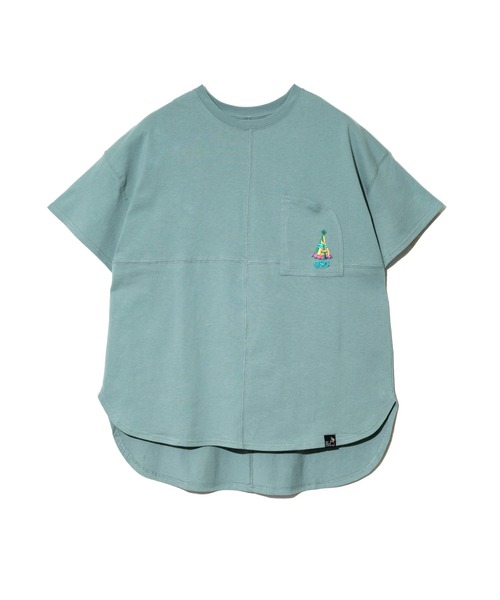 go slow caravan(ゴースローキャラバン)の「USA/C ラウンドヘムTEE W(Tシャツ/カットソー・レディース・ブラック/グリーン/イエロー/ホワイト・FREE)」の5枚目の写真