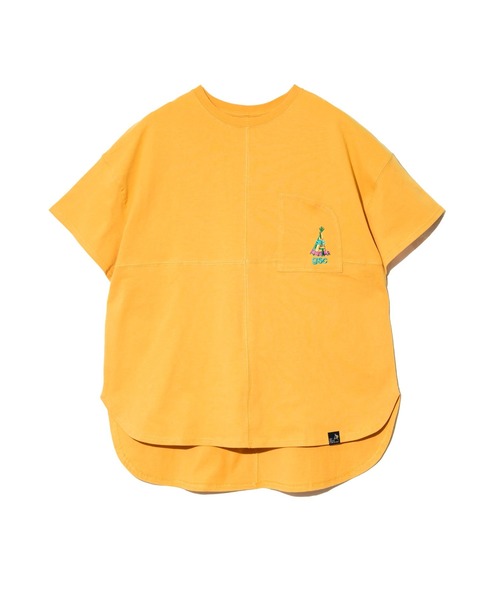 go slow caravan(ゴースローキャラバン)の「USA/C ラウンドヘムTEE W(Tシャツ/カットソー・レディース・ブラック/グリーン/イエロー/ホワイト・FREE)」の17枚目の写真