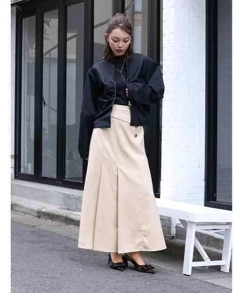 fifth（フィフス）の「コクーンダブルジップブルゾン（ブルゾン・レディース・アイボリー/ブラック・M）」の12枚目の写真