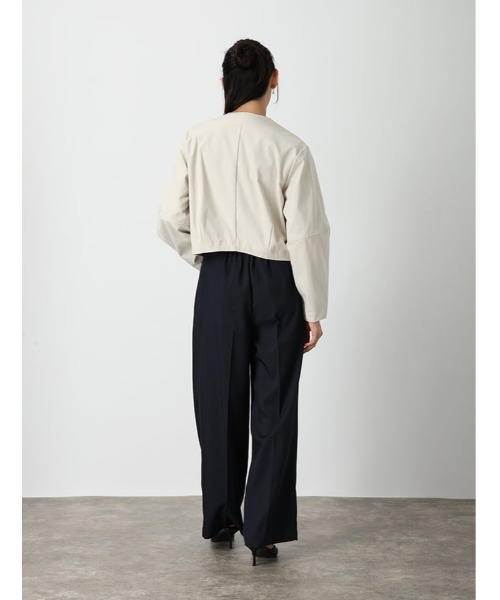 fifth（フィフス）の「コクーンダブルジップブルゾン（ブルゾン・レディース・アイボリー/ブラック・M）」の7枚目の写真