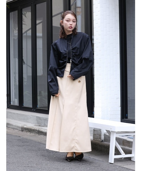 fifth（フィフス）の「コクーンダブルジップブルゾン（ブルゾン・レディース・アイボリー/ブラック・M）」の16枚目の写真