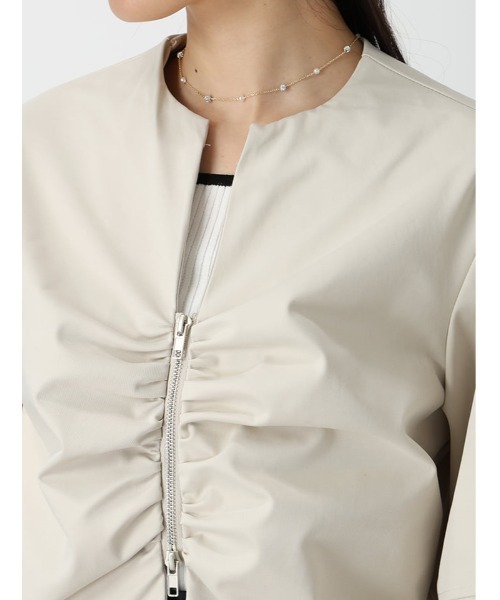 fifth（フィフス）の「コクーンダブルジップブルゾン（ブルゾン・レディース・アイボリー/ブラック・M）」の19枚目の写真