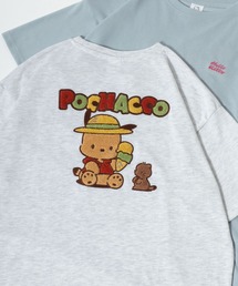 2026SS sanrio/サンリオ キャラクター フロント/バック サガラ刺繍 半袖Tシャツ