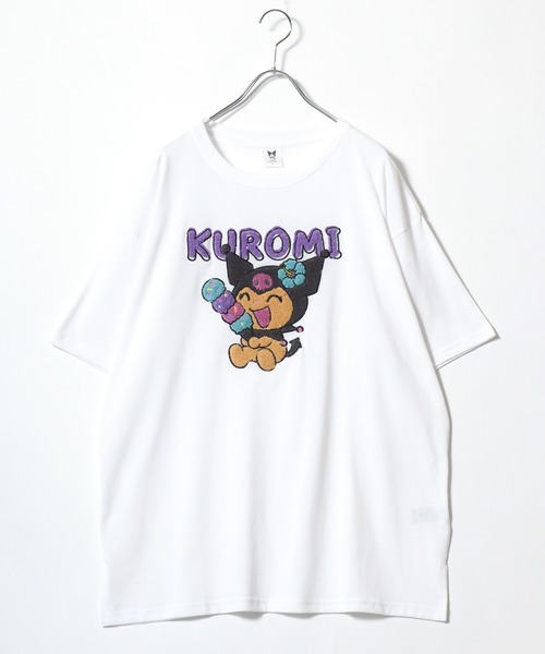 sanrio(サンリオ)の「2026SS sanrio/サンリオ キャラクター フロント/バック サガラ刺繍 半袖Tシャツ(Tシャツ/カットソー・レディース・ホワイト/サックスブルー/スミクロ/アッシュグレー・L/M)」の5枚目の写真