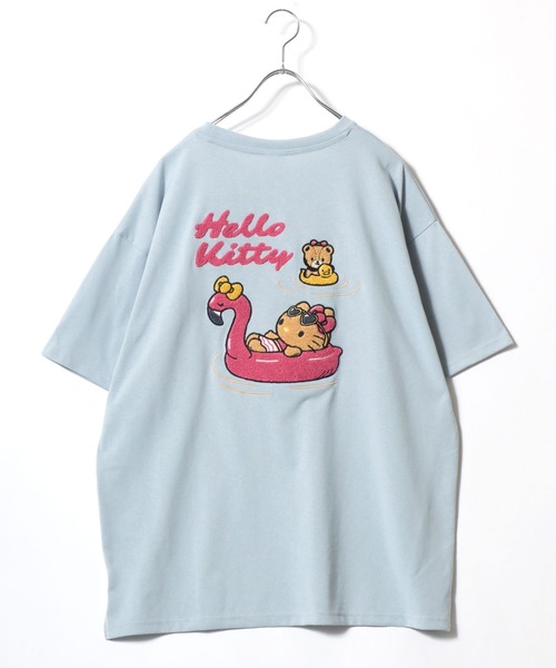 sanrio(サンリオ)の「2026SS sanrio/サンリオ キャラクター フロント/バック サガラ刺繍 半袖Tシャツ(Tシャツ/カットソー・レディース・ホワイト/サックスブルー/スミクロ/アッシュグレー・L/M)」の12枚目の写真