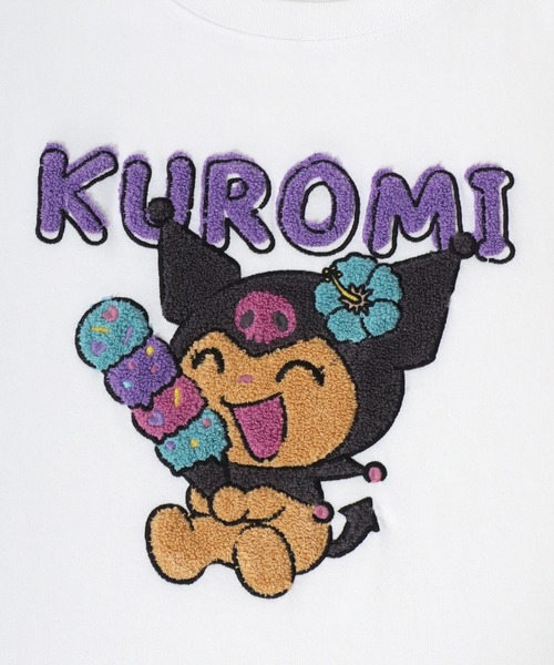 sanrio(サンリオ)の「2026SS sanrio/サンリオ キャラクター フロント/バック サガラ刺繍 半袖Tシャツ(Tシャツ/カットソー・レディース・ホワイト/サックスブルー/スミクロ/アッシュグレー・L/M)」の14枚目の写真