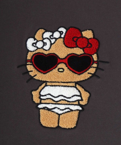 sanrio(サンリオ)の「2026SS sanrio/サンリオ キャラクター フロント/バック サガラ刺繍 半袖Tシャツ(Tシャツ/カットソー・レディース・ホワイト/サックスブルー/スミクロ/アッシュグレー・L/M)」の17枚目の写真