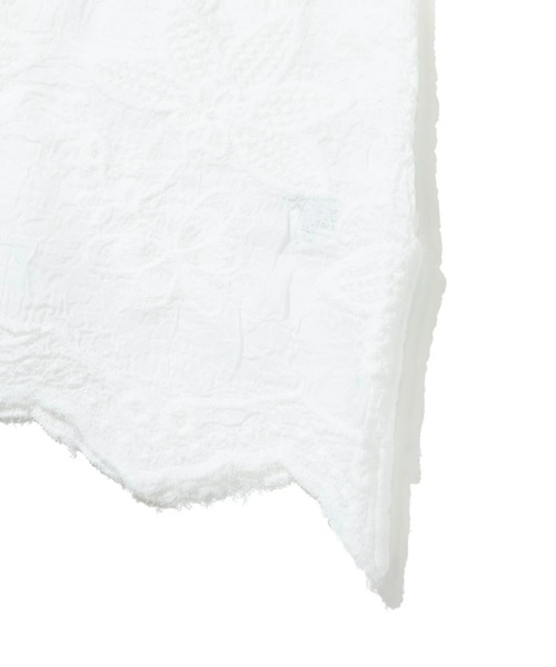 CUBE SUGAR（キューブシュガー）の「CUBE SUGAR/キューブシュガー　花刺繍 シアーシャツ（シャツ/ブラウス・レディース・ホワイト・FREE）」の5枚目の写真