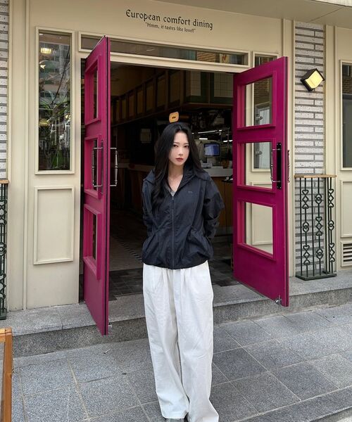 COVERNAT WOMAN(カバーナットウーマン)の「ウーマンシアーシャーリングナイロンジャケットホワイト(ナイロンジャケット・レディース・その他・WS/WM)」の18枚目の写真