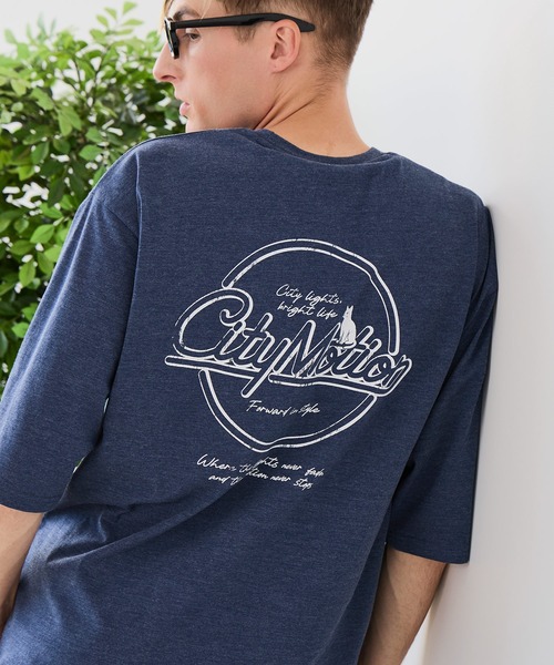 JEANS MATE（ジーンズメイト）の「【ZERO STAIN/ゼロステイン】汗染みの目立ちにくいTシャツ ZEROSTAIN ロゴ アニマル バックプリント オーバーサイズTシャツ 防汚 UVカット 綿タッチ・厚手（Tシャツ/カットソー・メンズ・ホワイト系その他2/ブラック系その他2/ブルー系その他/ホワイト系その他・X-LARGE/LARGE/MEDIUM）」の10枚目の写真