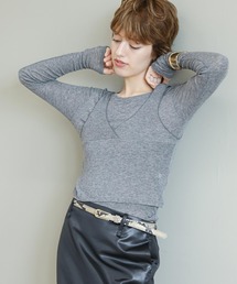 The rejoice（ザ リジョイス）の「ビスチェセットカットソー（Tシャツ/カットソー）」